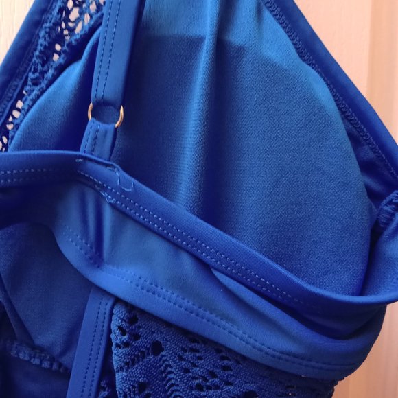 BRAND NEW Bathing Suit - Electric Blue Mesh - Picture 6 of 11